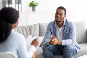 a man begins addiction and dual diagnosis treatment for his alcohol addiction and mental health