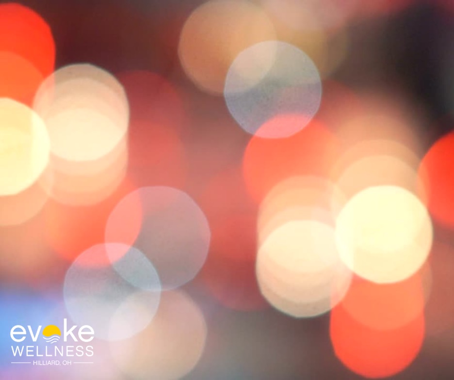 circular flashes of light