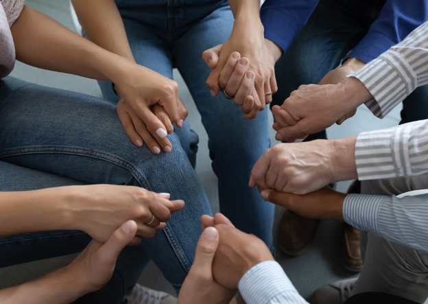 a therapy group meets within ativan addiction treatment