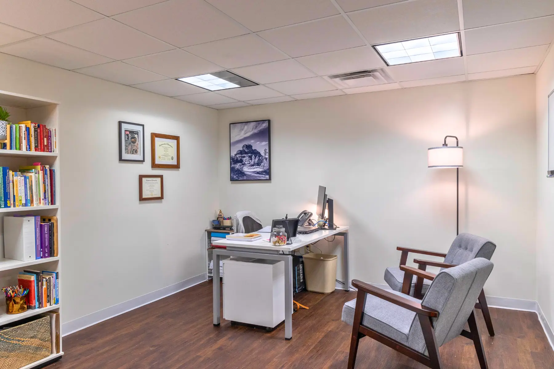 A private counseling office at Arista Recovery Ohio